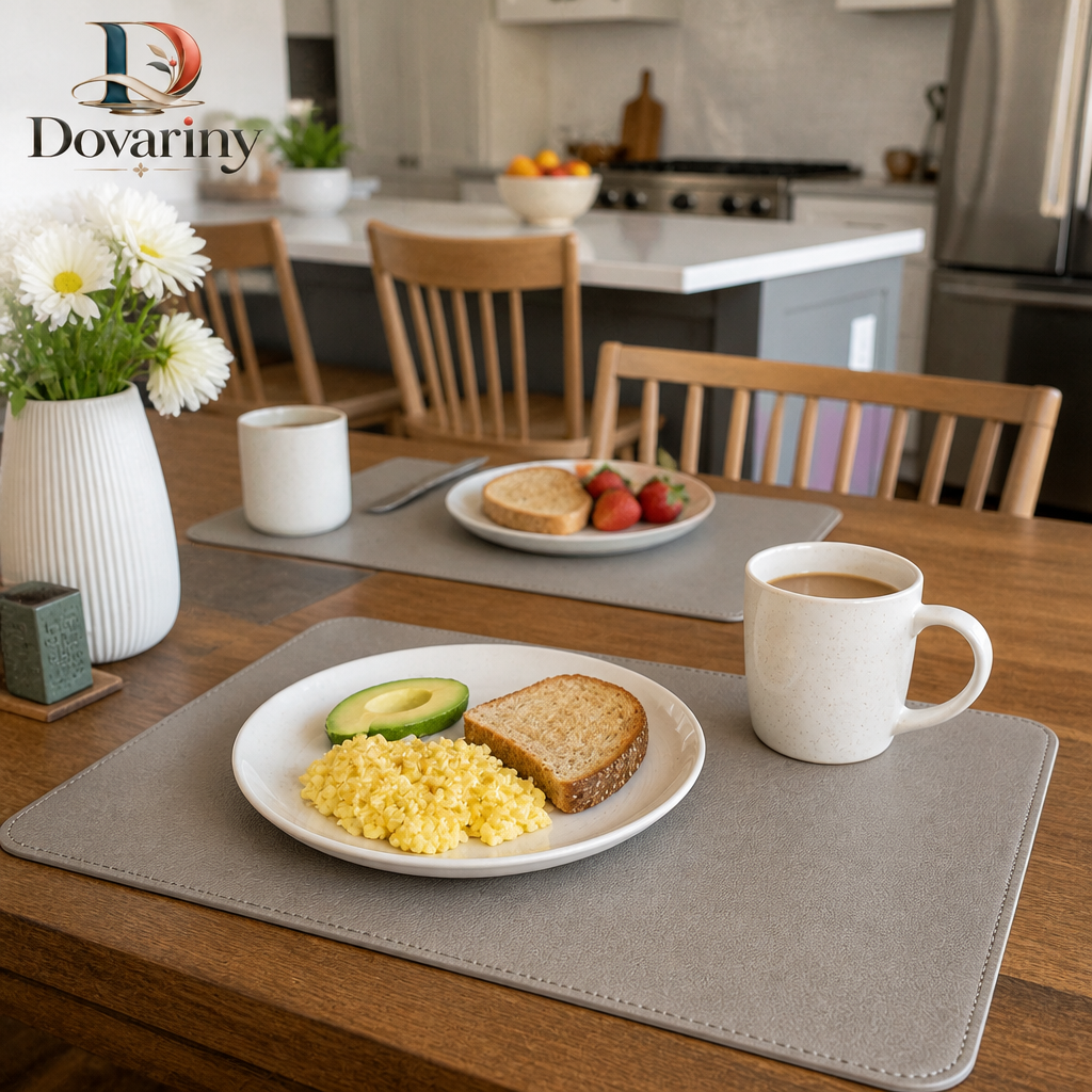 Dovariny™ TableWeave Dining Placemat – Modern Heat-Resistant Table Mat for Everyday Meals, Dinner Parties & Home Décor