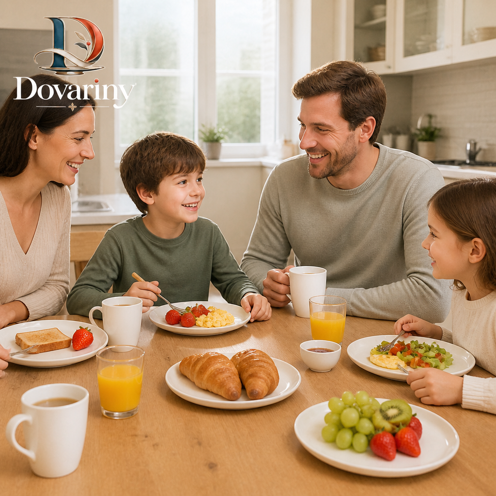 Dovariny™ HearthGlaze Ceramic Dinner Plate – Everyday Stoneware-Style Serving Plate for Dinner, Brunch & Table Settings