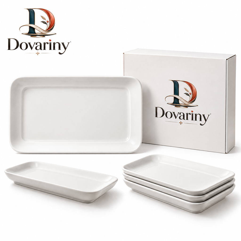 Dovariny™ ChillServe Cold Appetizer Platter – Divided Serving Tray for Fruit, Cheese, Snacks & Chilled Foods