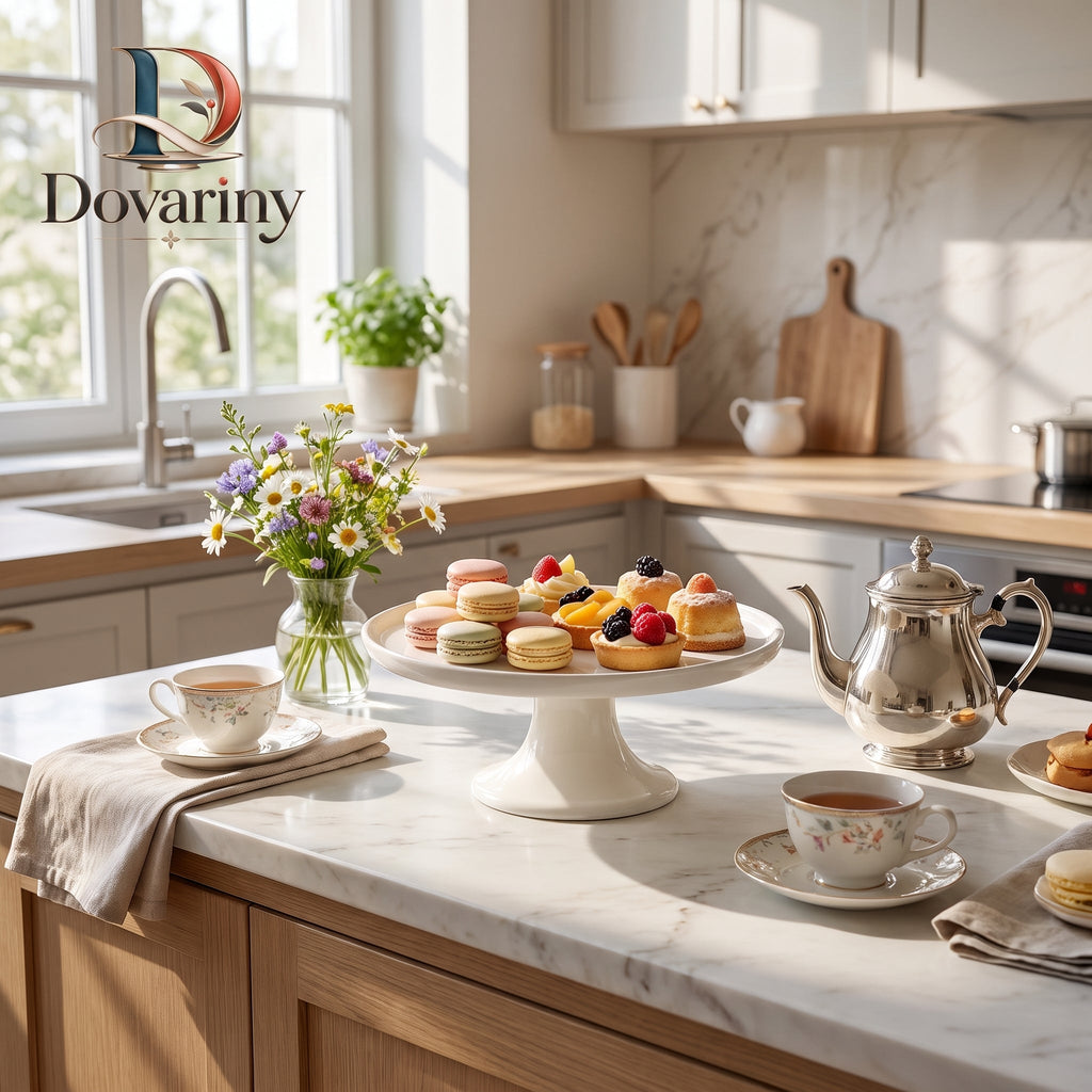Dovariny™ ElevateCake Display Stand – Raised Dessert Pedestal for Cakes, Cupcakes, Pastries & Entertaining