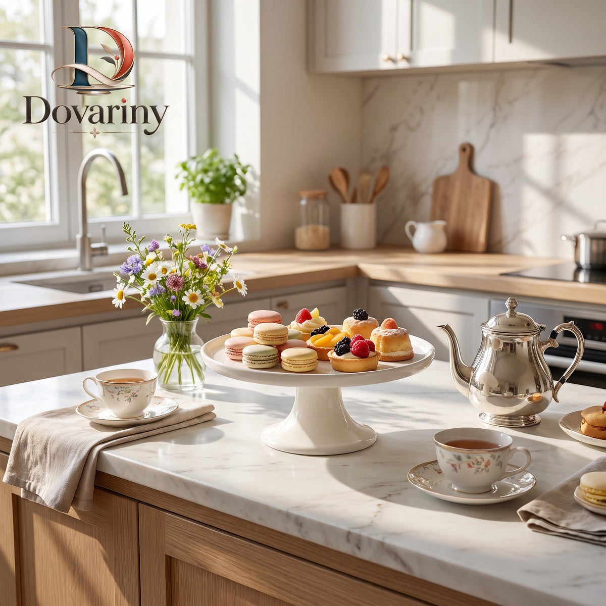 Dovariny™ ElevateCake Display Stand – Raised Dessert Pedestal for Cakes, Cupcakes, Pastries & Entertaining