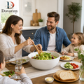 Dovariny™ GardenServe Ceramic Salad Bowl – Wide Everyday Serving Bowl for Salads, Fruit, Grain Bowls & Family Dining